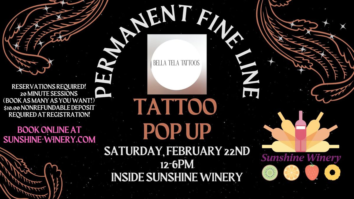 Permanent Fine Line Tattoo Pop Up