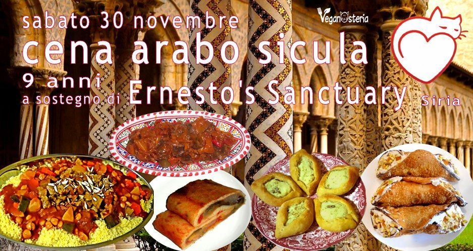 Cena Arabo Sicula per Ernesto's Sanctuary