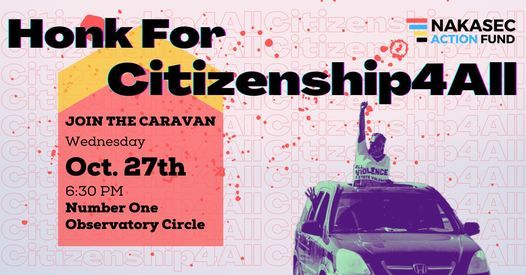 Honk for Citizenship4All Car Caravan