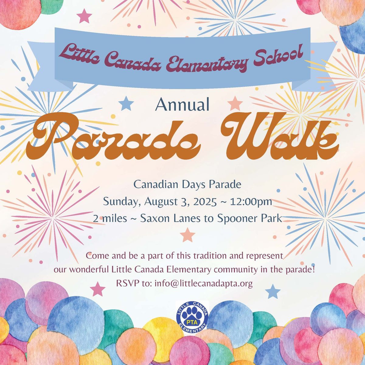 Little Canada Elementary Parade Walk - Canadian Days