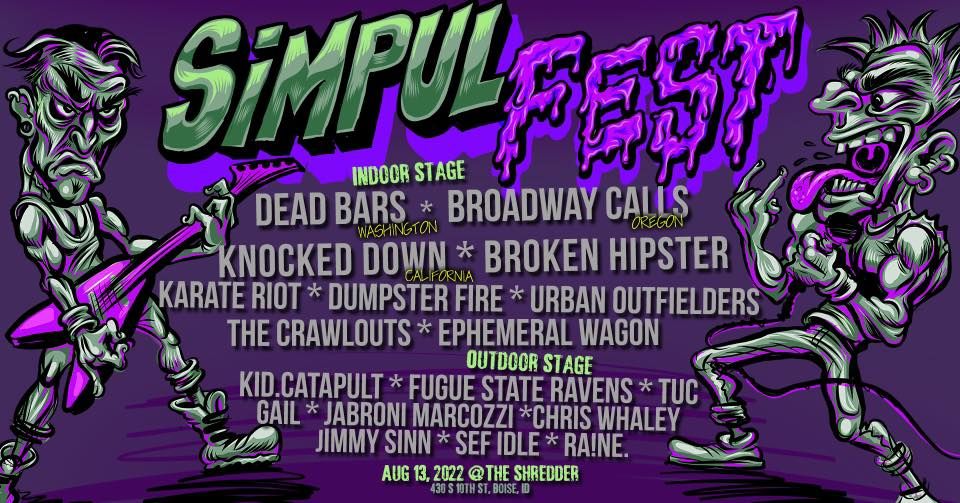 SIMPUL FEST 2022, The Shredder, Boise, 13 August 2022