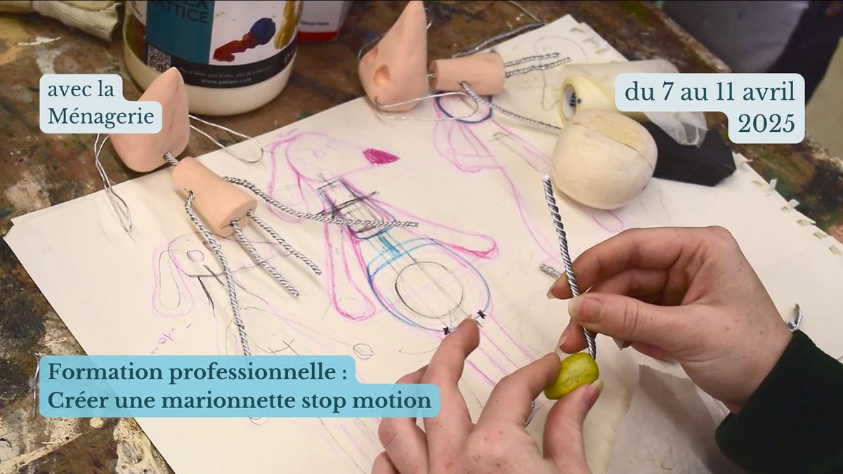 Formation professionnelle : cr\u00e9er une marionnette stop motion