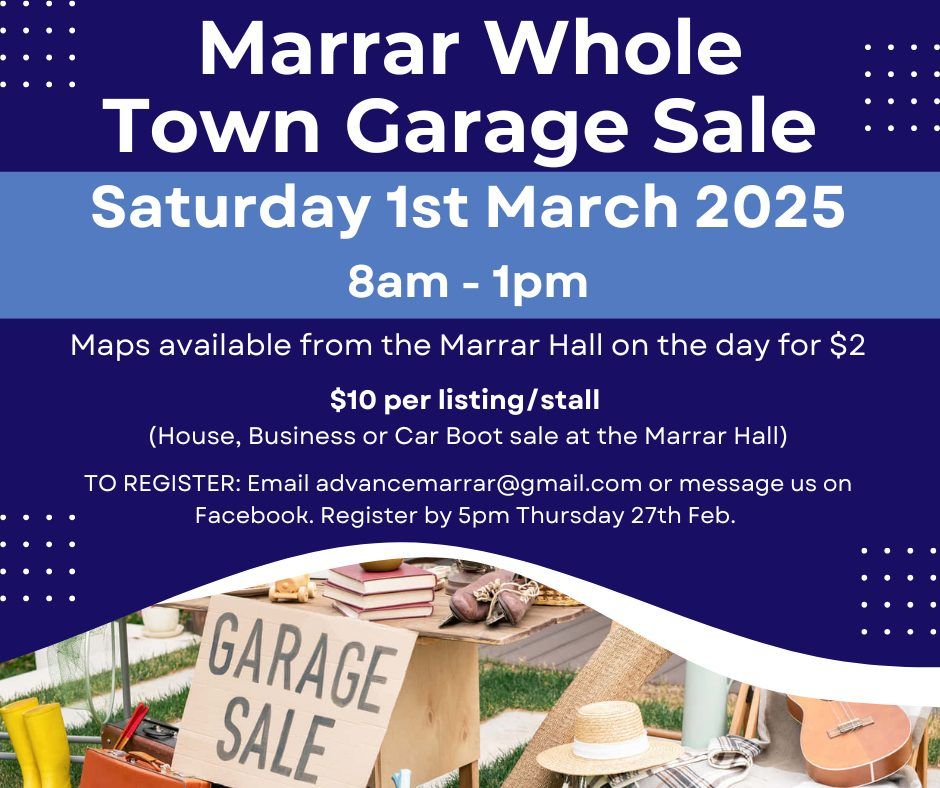 Marrar Whole of Town GARAGE SALE