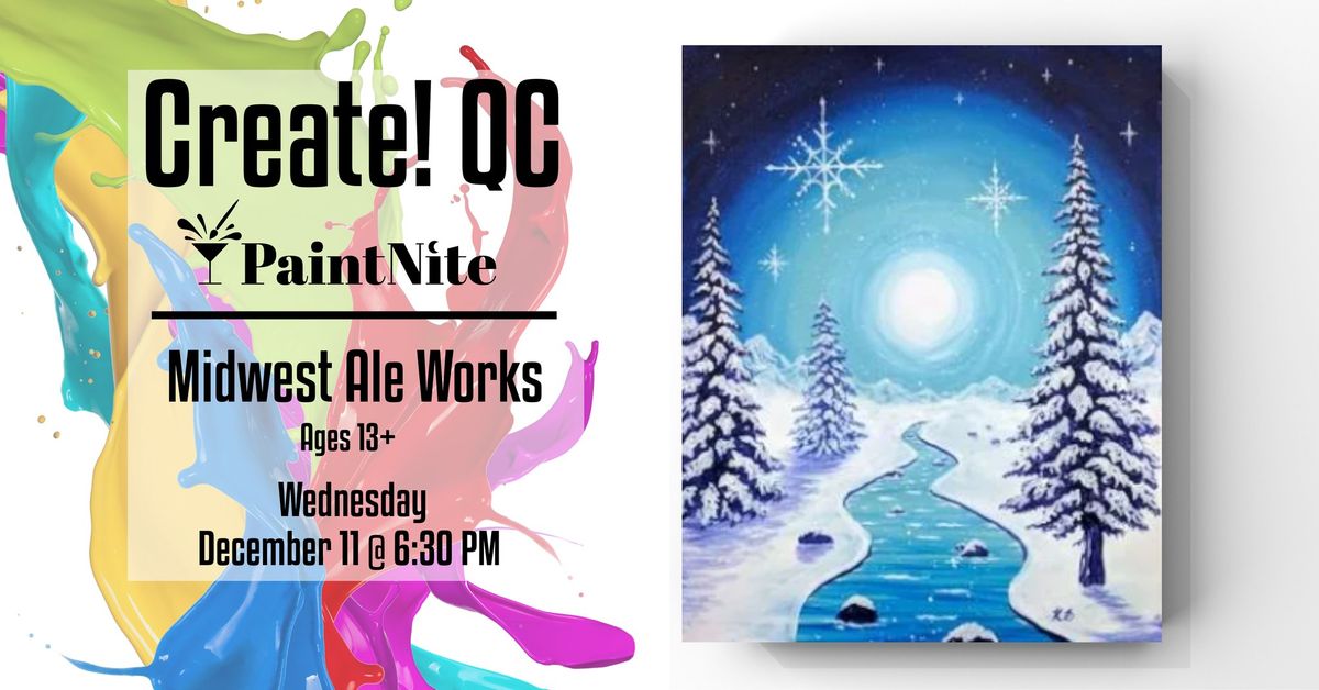 Paint Nite at Midwest Ale Works: The Beauty of Winter