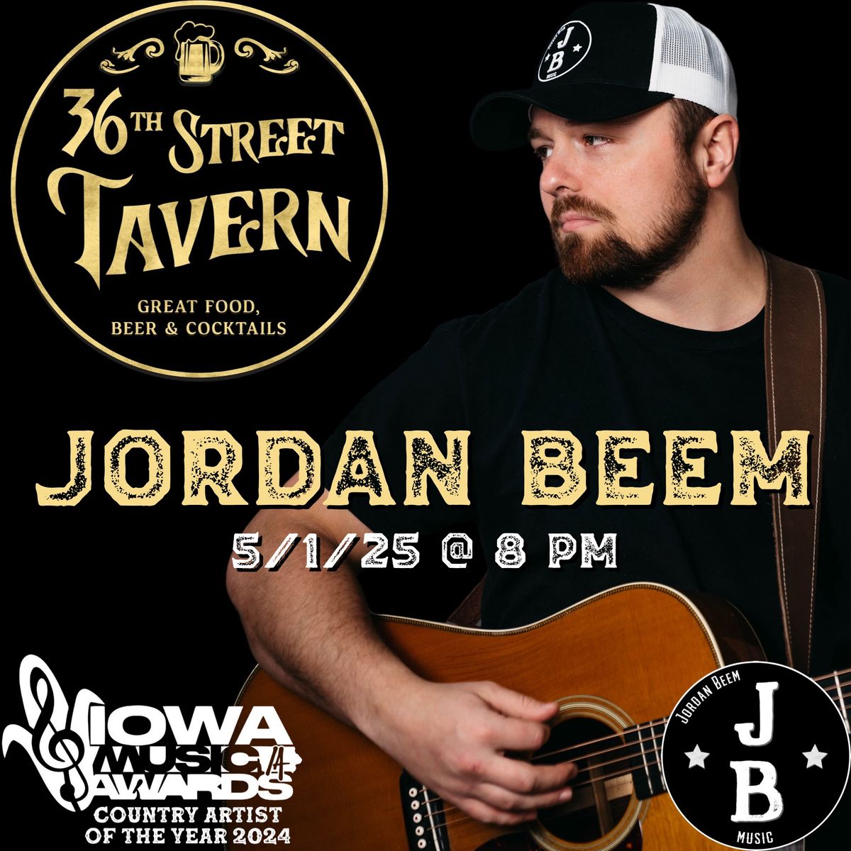 Jordan Beem live at 36th St. Tavern!