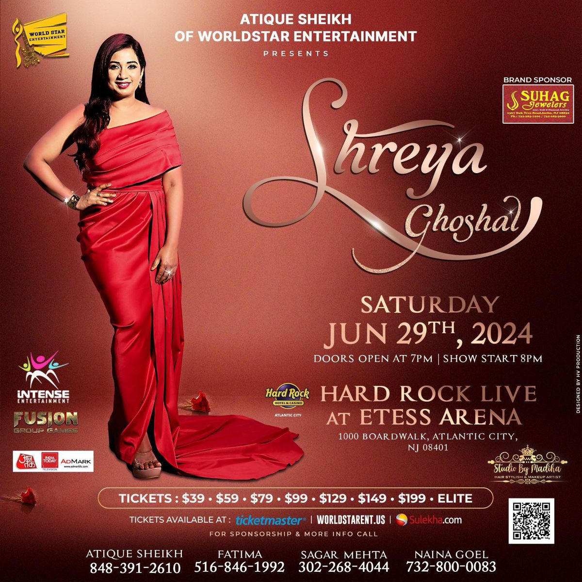 Shreya Ghoshal Live In Concert - Atlantic City, NJ