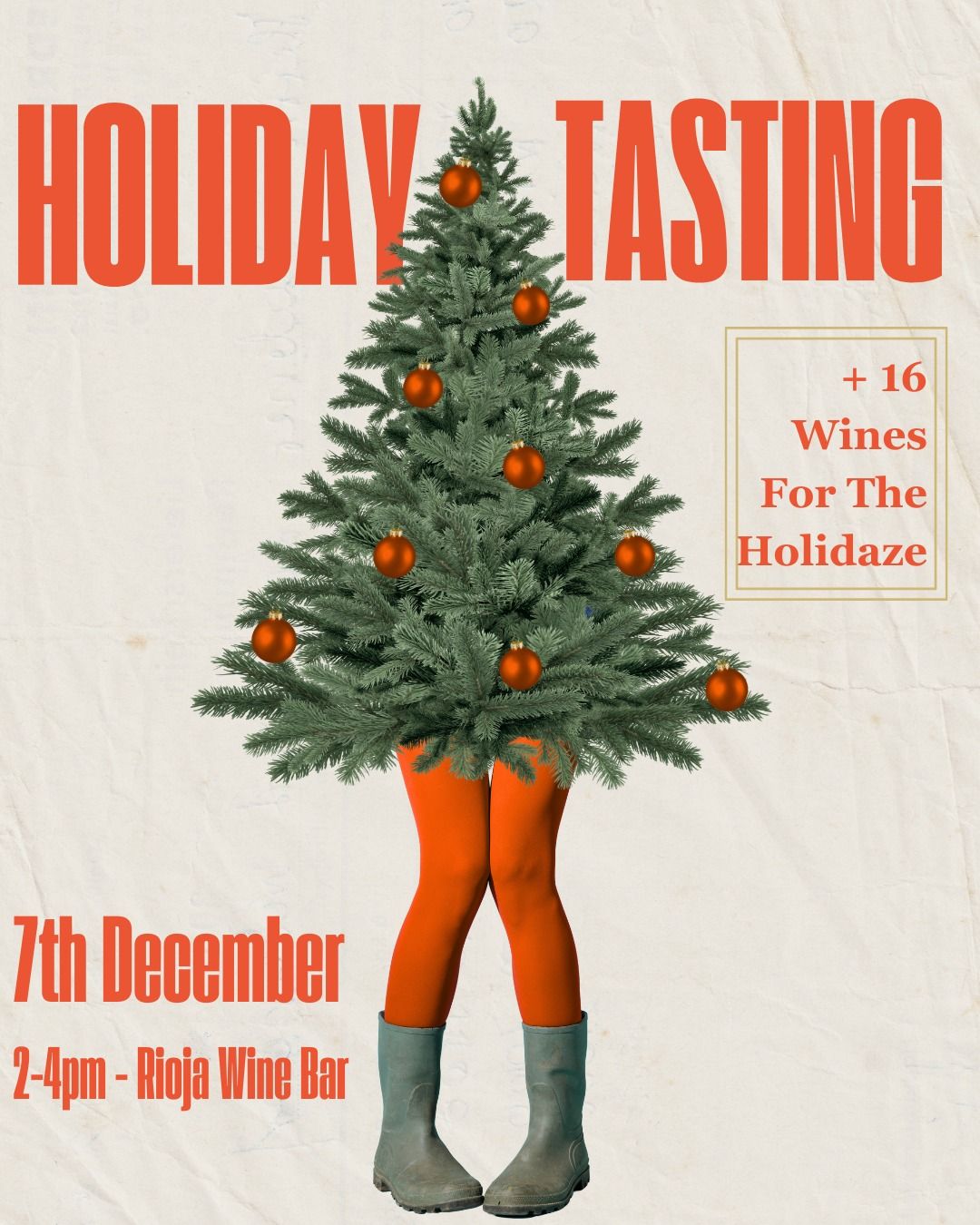 20th Annual Holiday Tasting, Saturday, December 7th