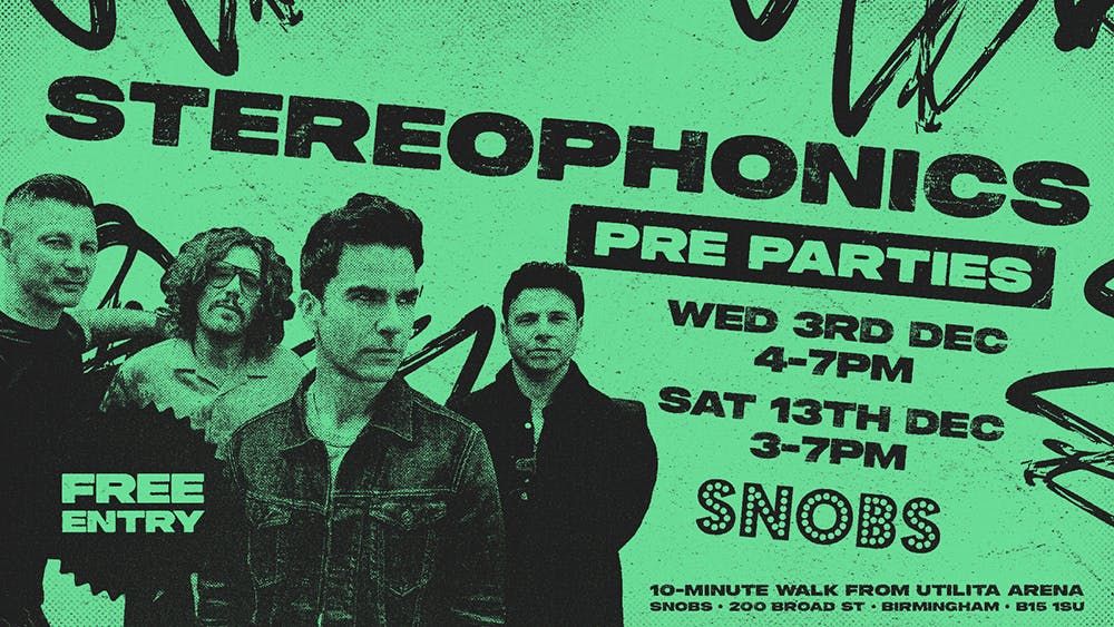 STEREOPHONICS GIG PREPARTY! 13th  Dec