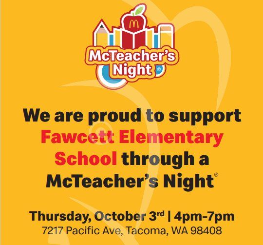 Fawcett PTA\u2019s McTeacher Night