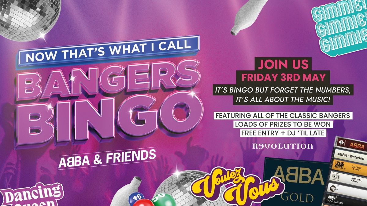 Revs Bangers Bingo - ABBA & Friends Edition