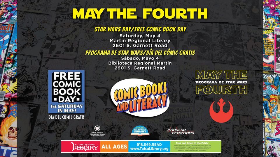 Free Comic Book Day + Comics & Literacy + Star Wars Day