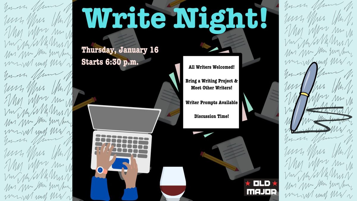 Write Night! A Meetup for Writers