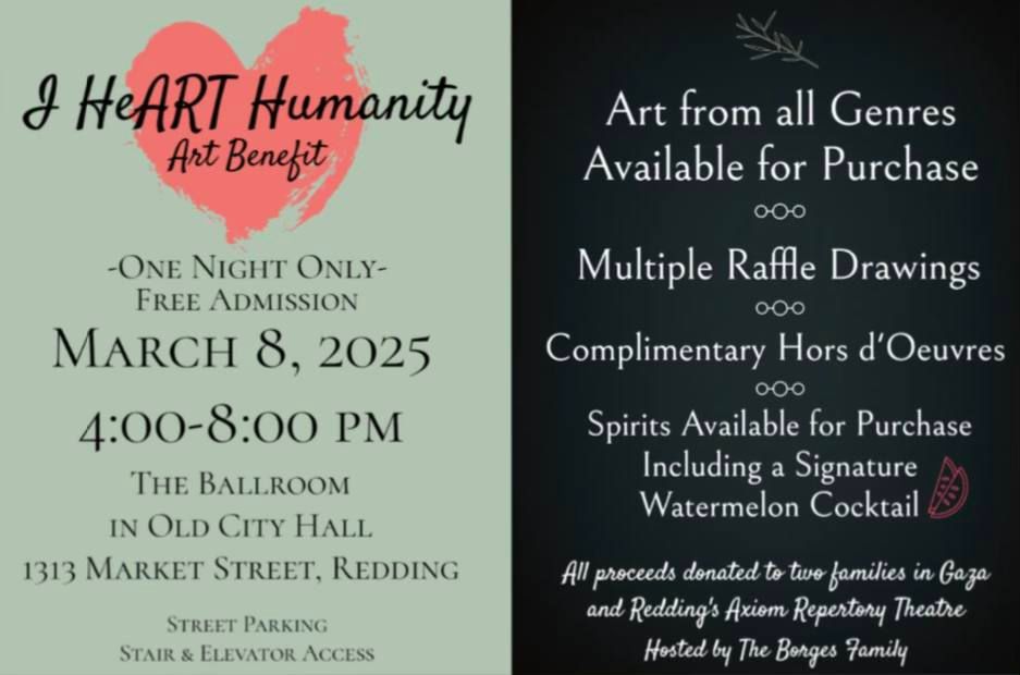 I HeART Humanity Art Benefit, Free Admission