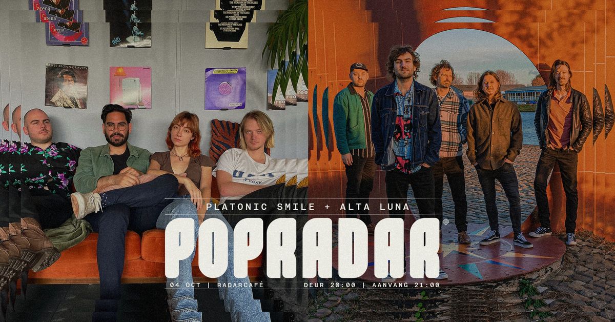 Indie rock avond: Platonic Smile + Alta Luna