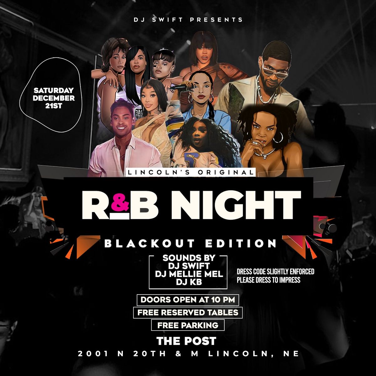 LINCOLN'S ORIGINAL R&B NIGHT PRESENTS "THE BLACK OUT EDITION III"