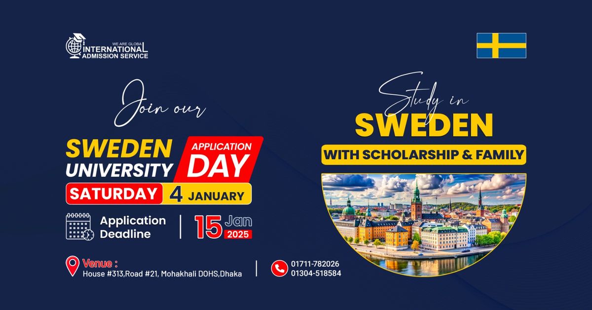 \ud83d\udde3\ud83d\udde3 Sweden University Application Day I Apply Now \u2705  