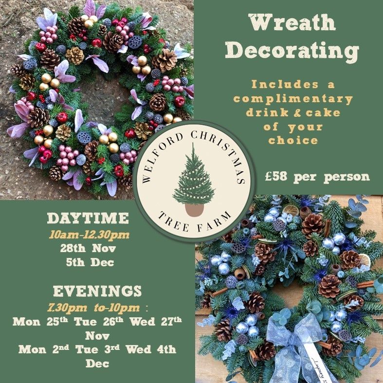 \ud83c\udf80 Wreath Decorating @ Welford Christmas Tree Farm