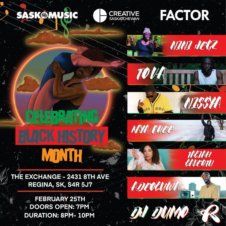Black History Month Concert, Regina, The Exchange, Regina, 25 February 2023