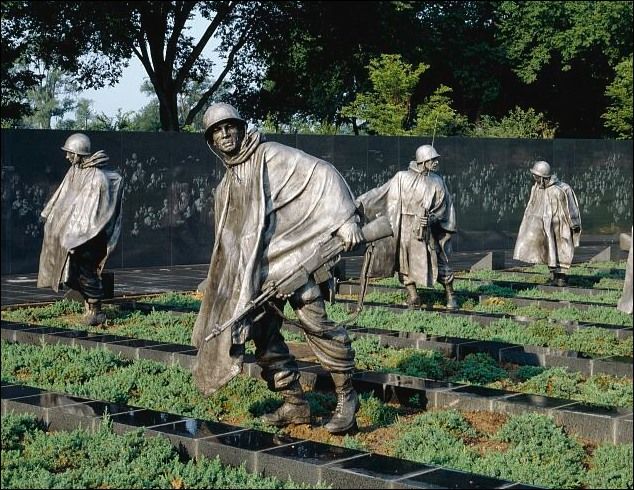 Korean War Veterans Memorial - Wall Wash