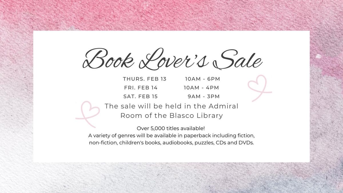 Book Lover's Sale