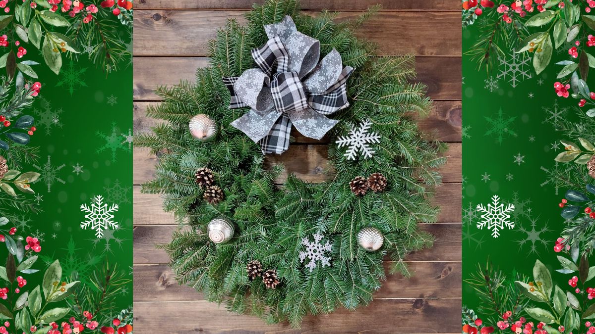 Fresh Evergreen Wreath Workshop #5