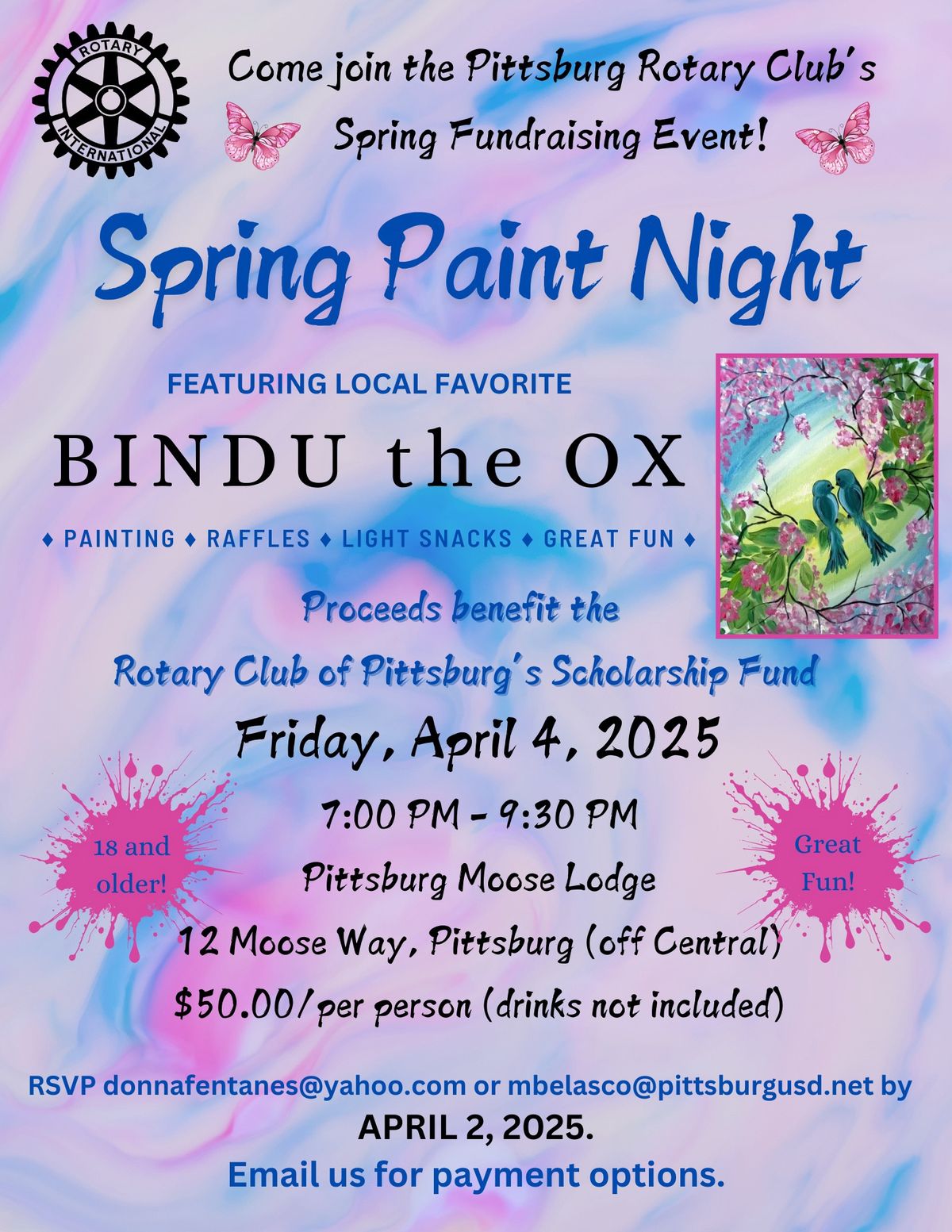 Scholarship Fundraiser - Spring Paint Night!