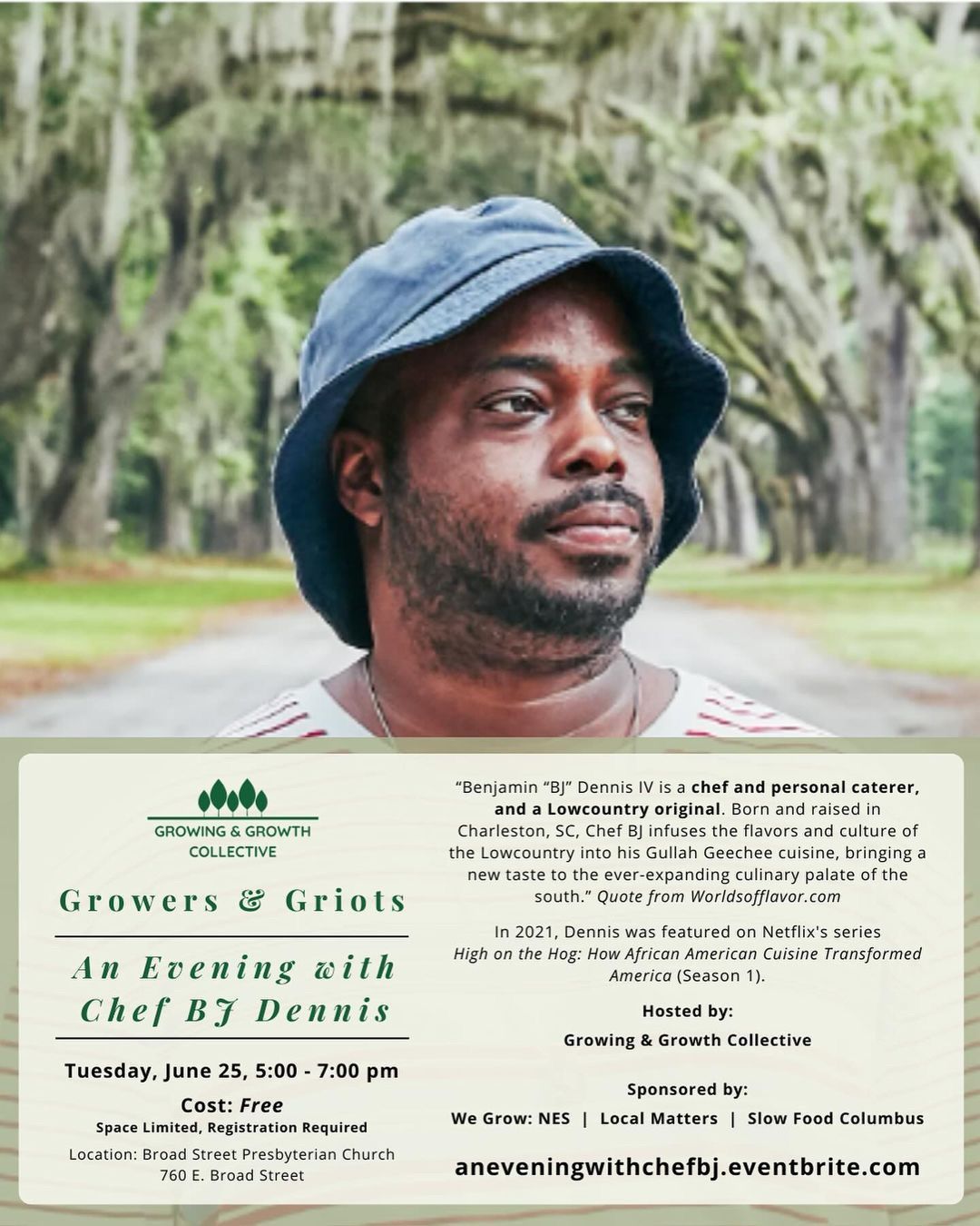 Growers & Griots: An Evening with Chef BJ Dennis
