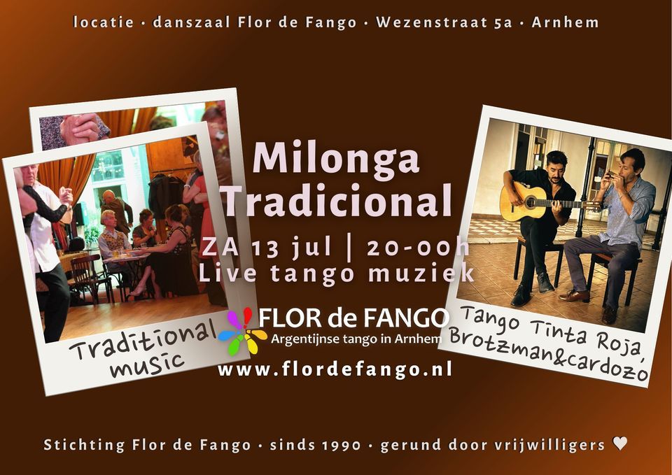 ZA 11 MEI - Milonga Tradicional | 100% traditional tango music