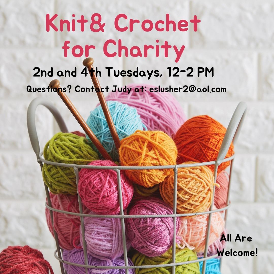 Knit and Crochet for Charity @12:00