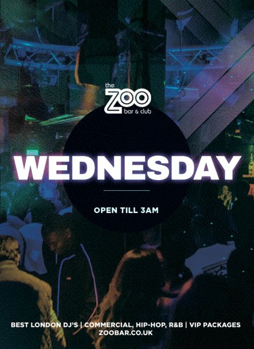 The Zoo Bar London Leicester Square Wednesday  - Wednesday Night