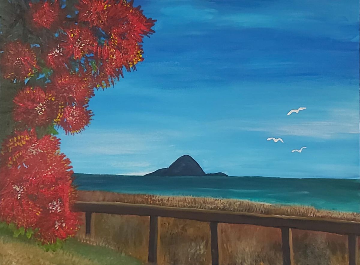 Blooming in Ohope - Heartspace Hive Paint Night