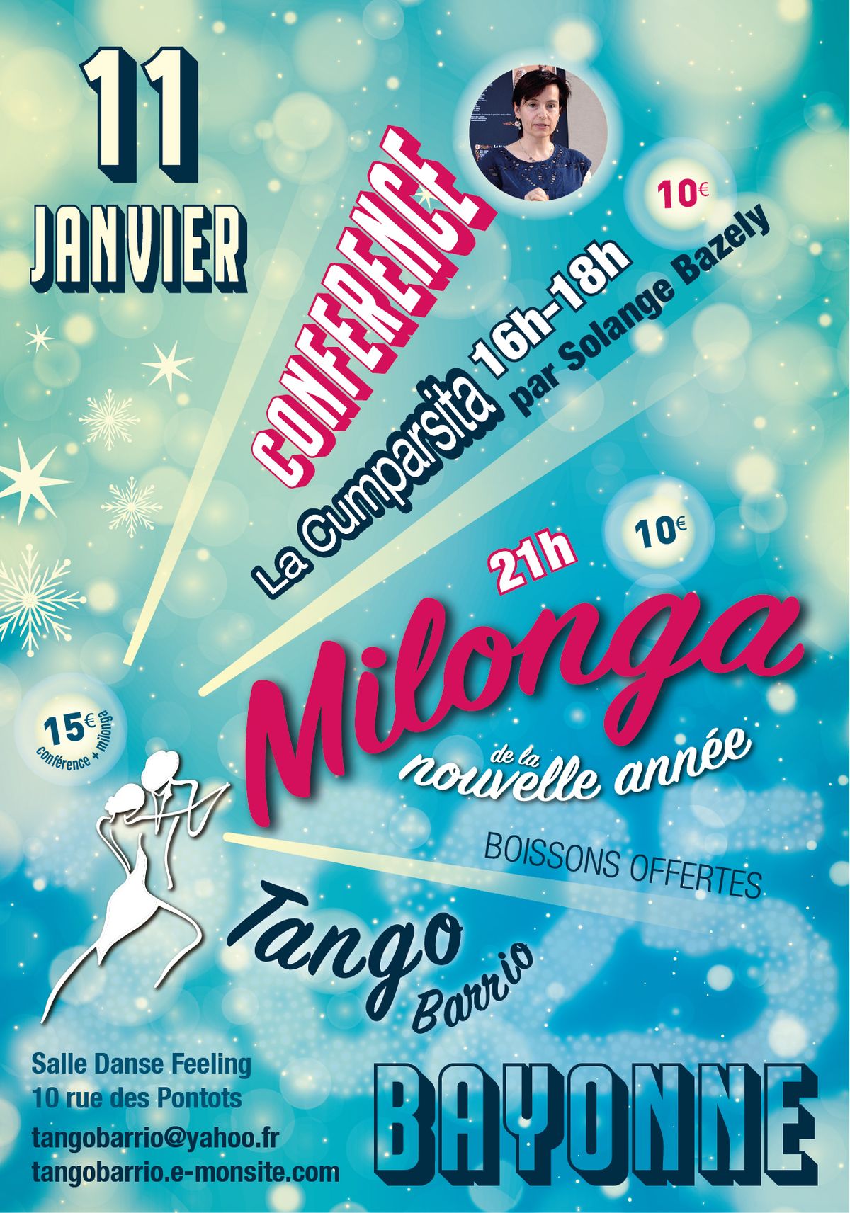 CONFERENCE et MILONGA de la nouvelle ann\u00e9e!