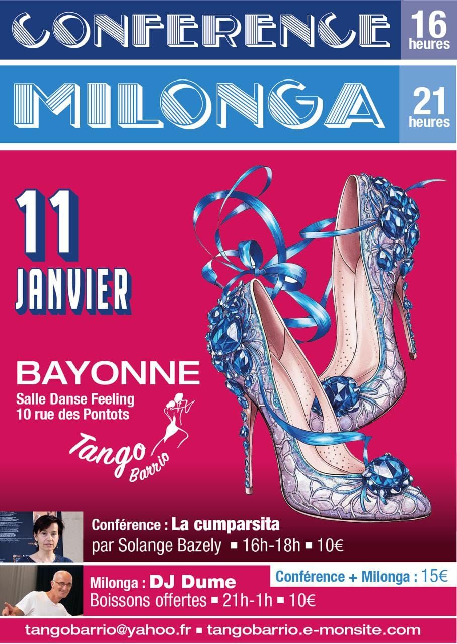 CONFERENCE et MILONGA de la nouvelle ann\u00e9e!