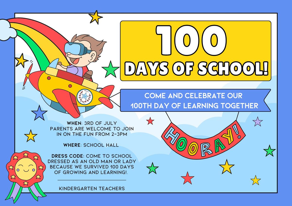 100 Days of Learning Celebration