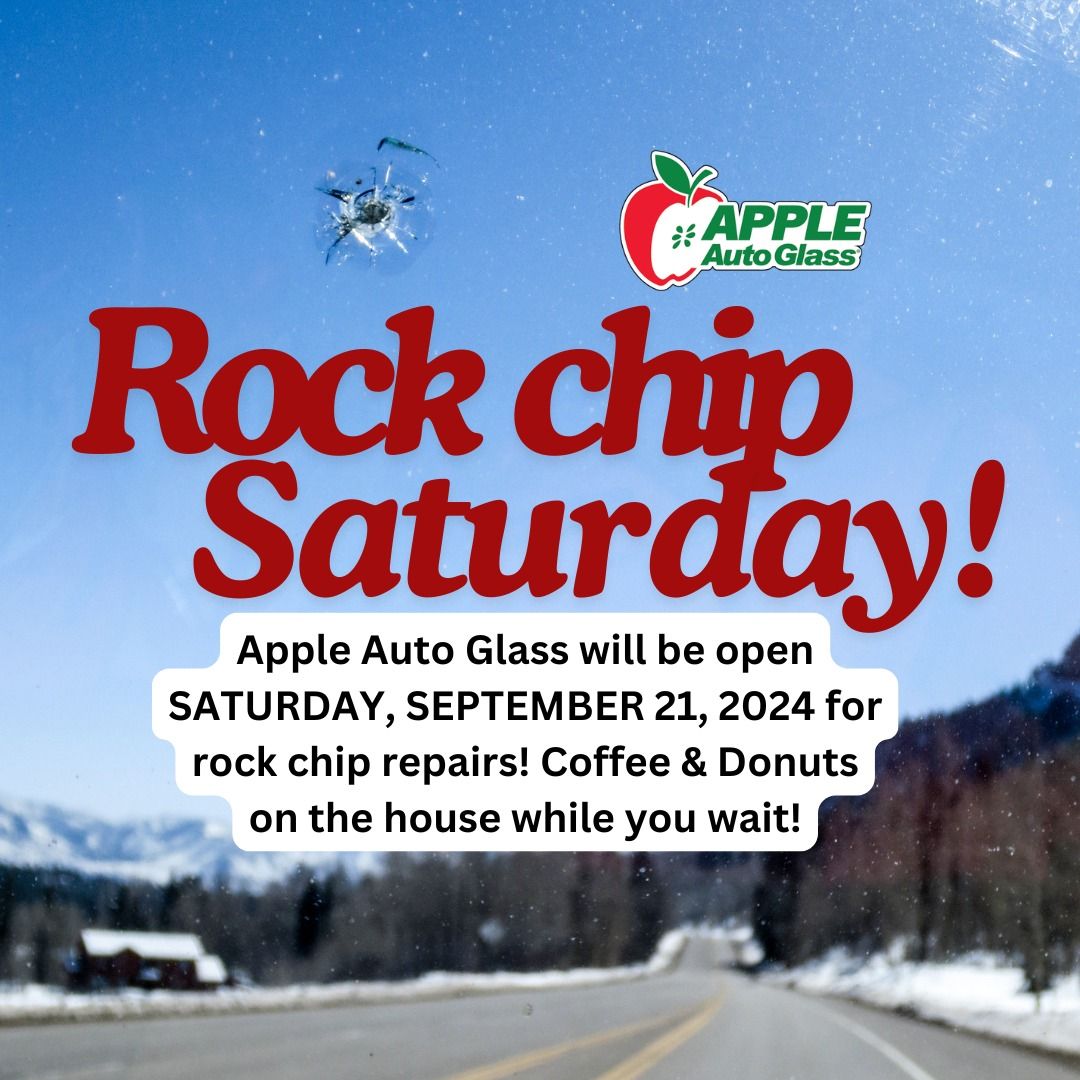 Apple Auto Glass Rock chip Saturday!