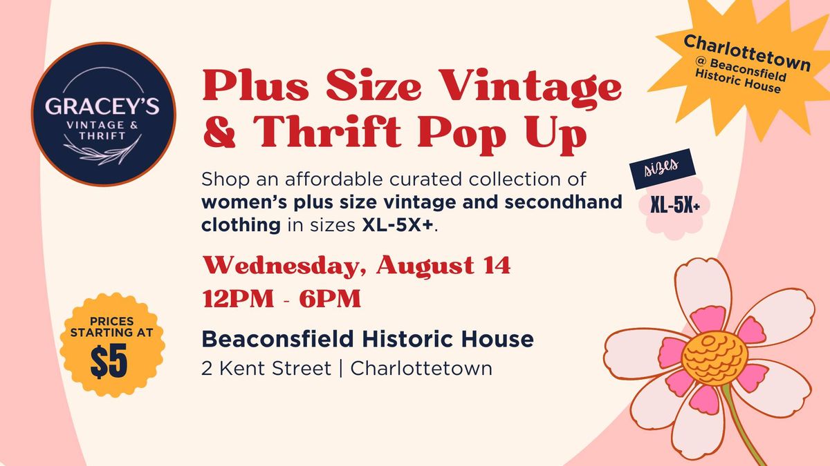 Plus Size Pop-Up Thrift Shop @ Beaconsfield Historic House