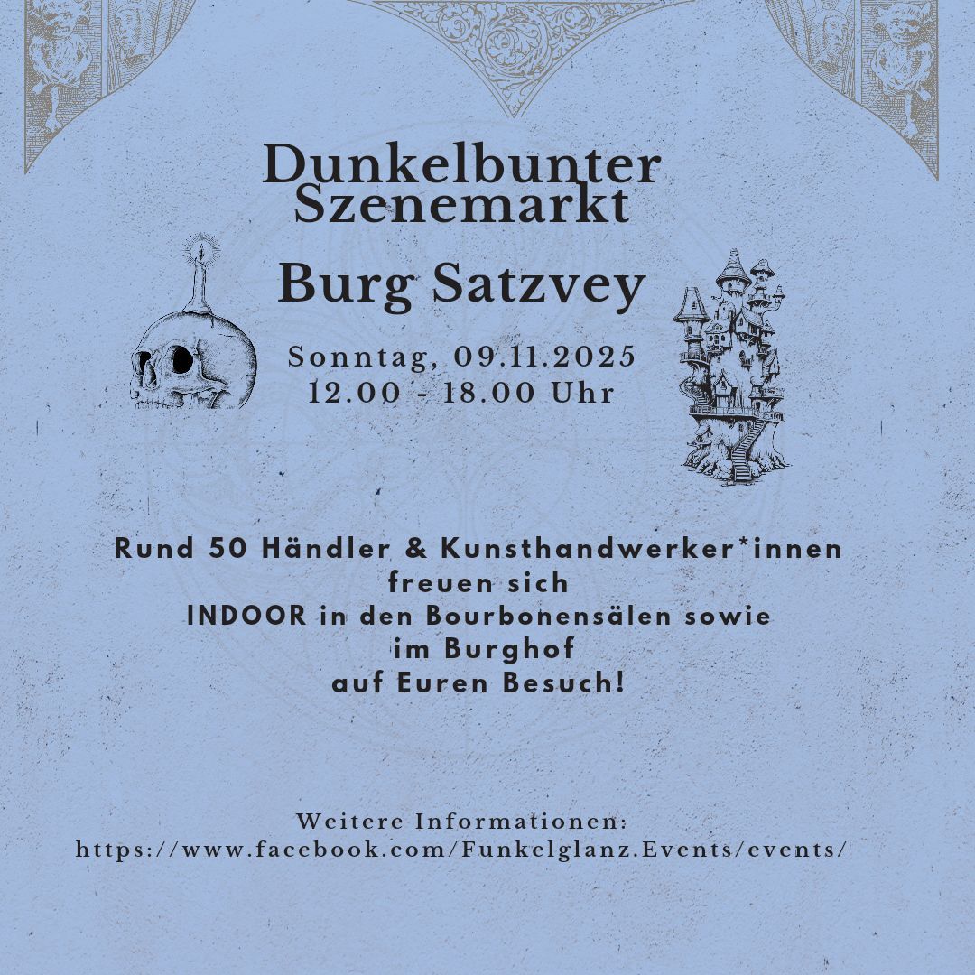 Dunkelbunter Szenemarkt Burg Satzvey 