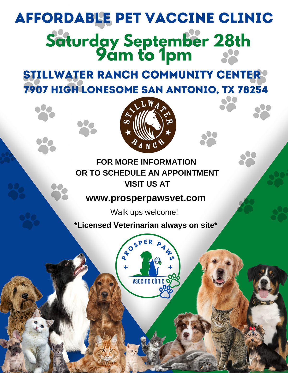 Prosper Paws Vaccine Clinic