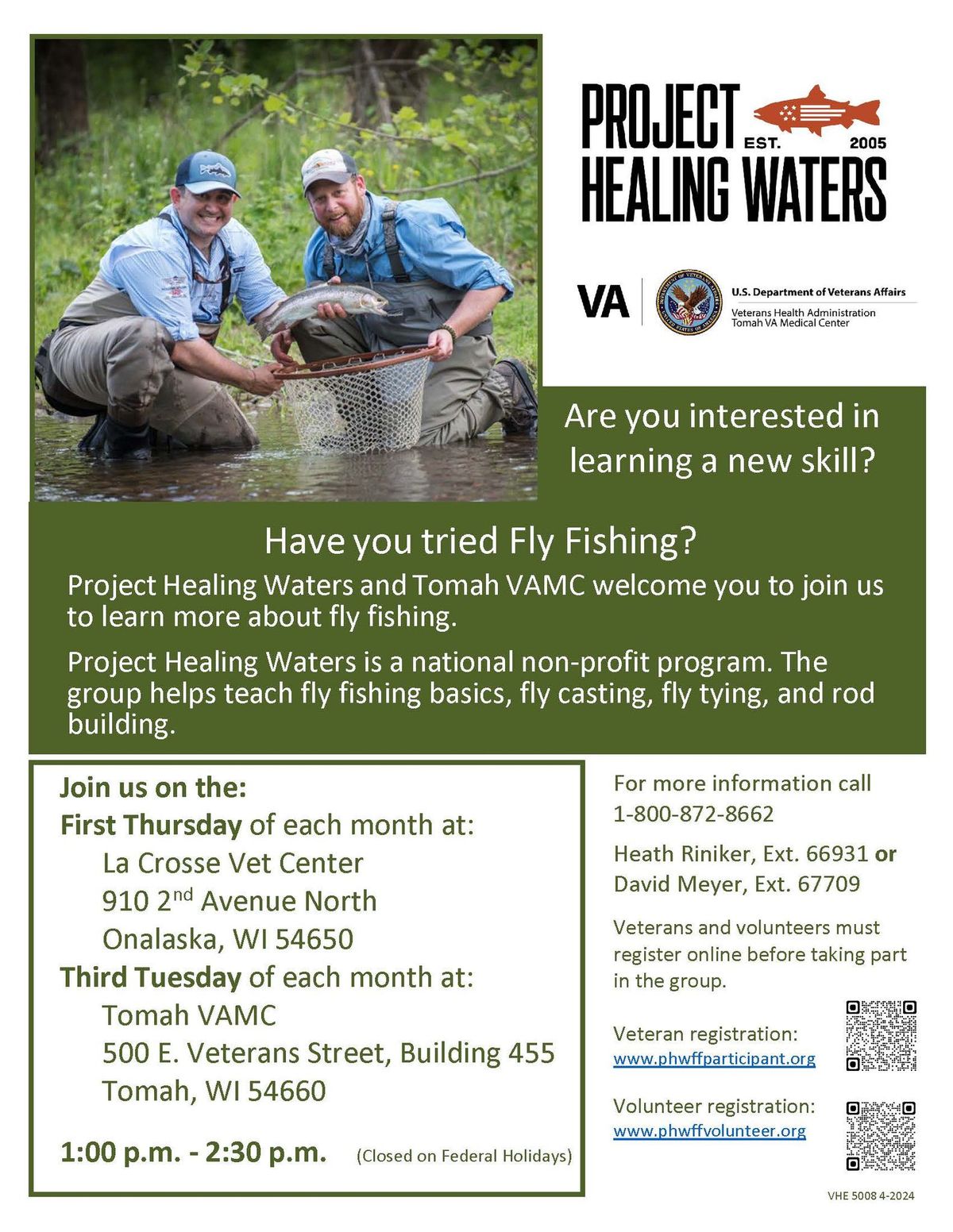 Project Healing Waters - La Crosse Vet Center