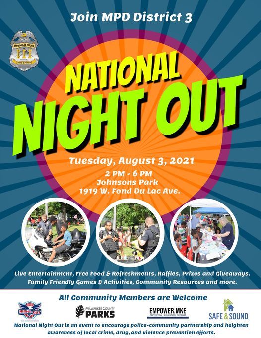 District Three National Night Out, 1919 W Fond du Lac Ave, Milwaukee