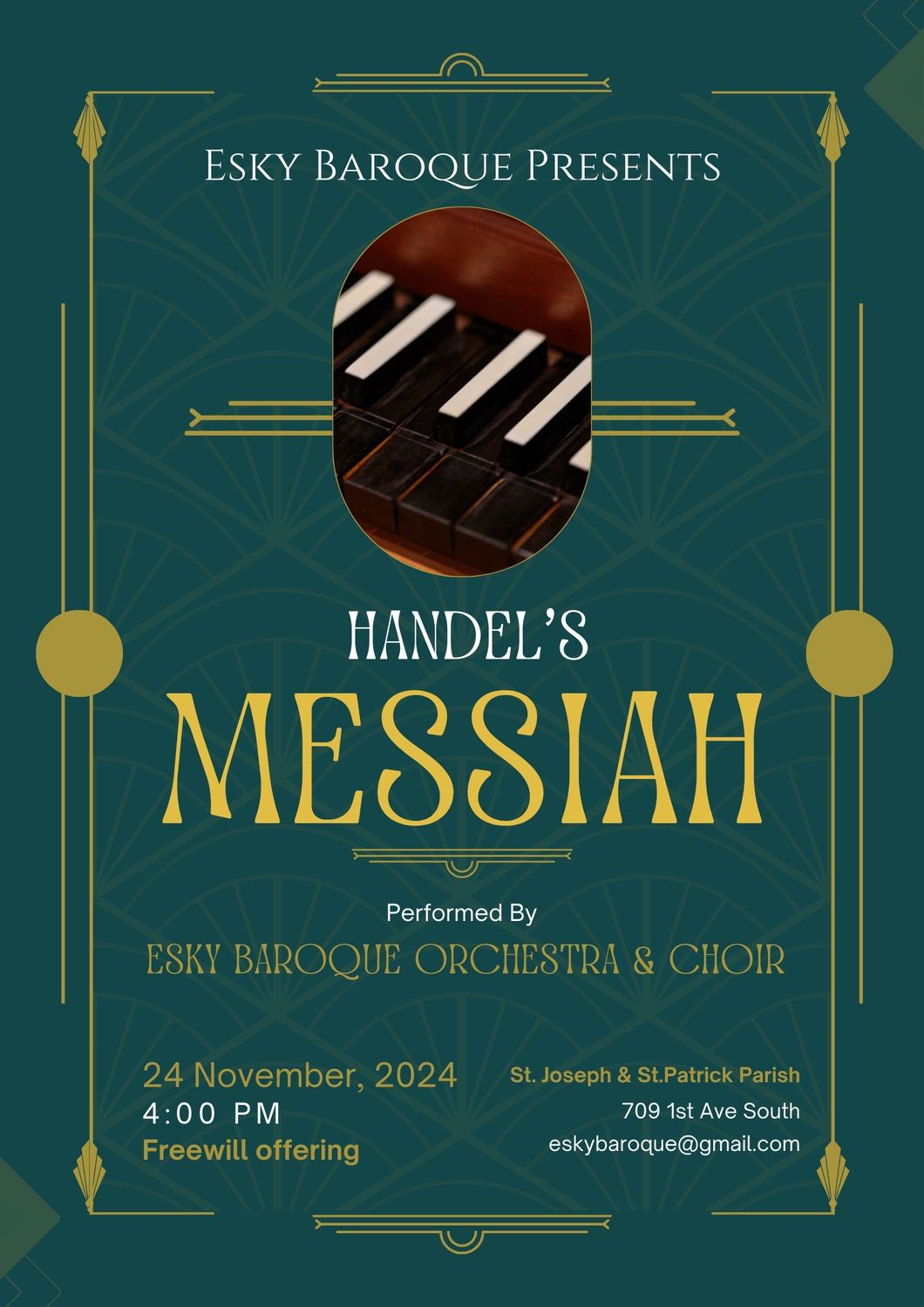 Esky Baroque Presents Handel\u2019s Messiah