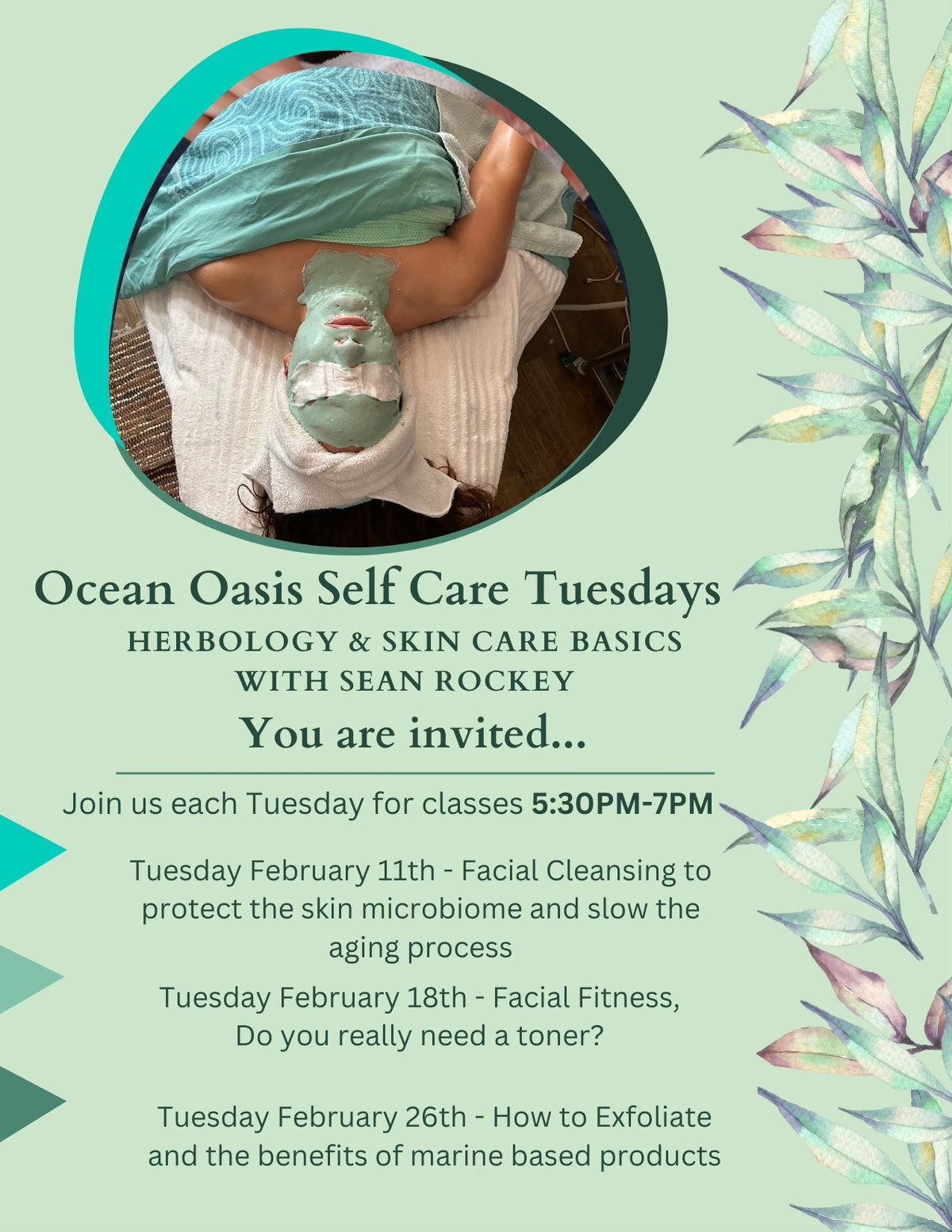 Ocean Oasis Self Care Tuesdays 