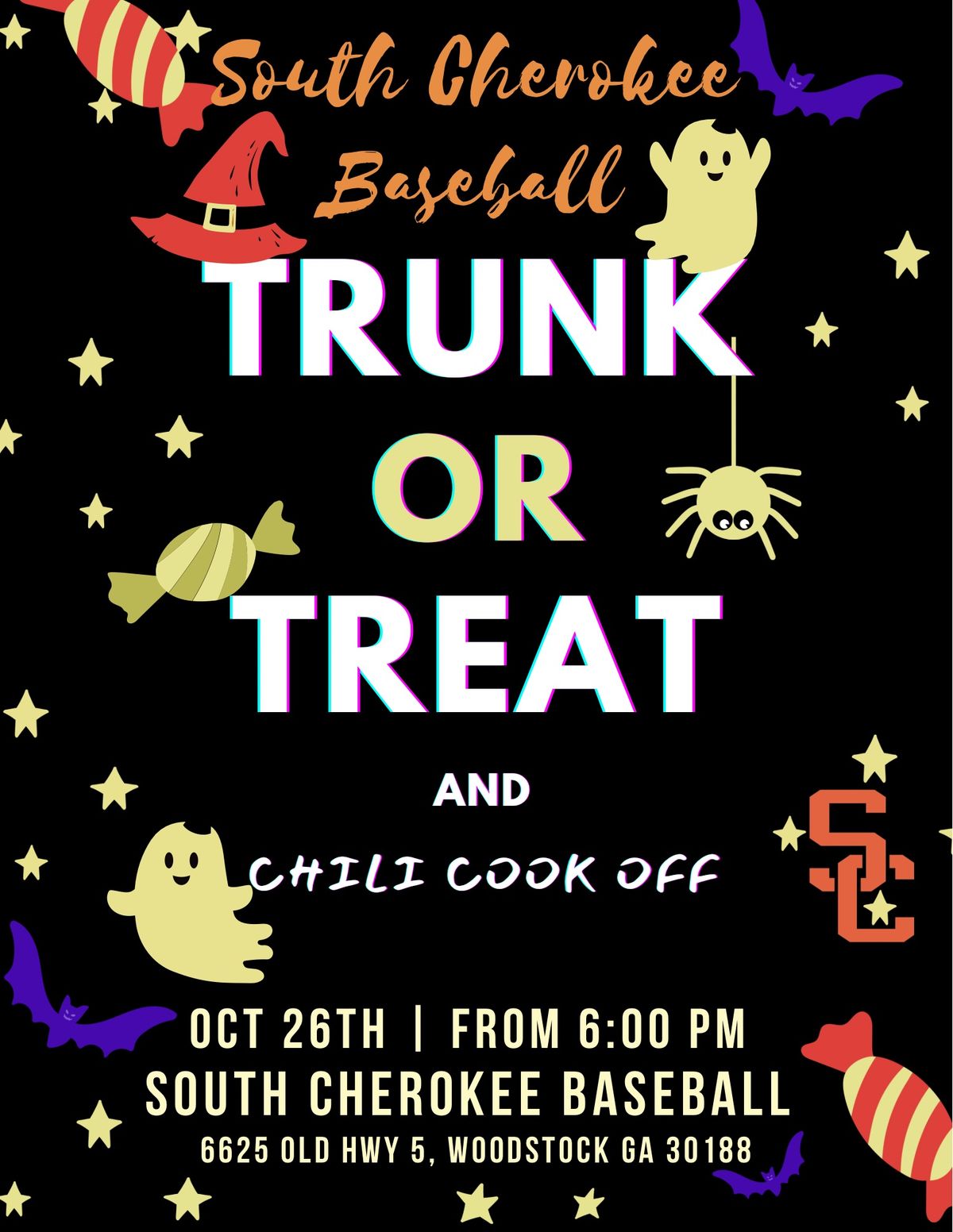 Annual Trunk or Treat and Chili Cook Off 