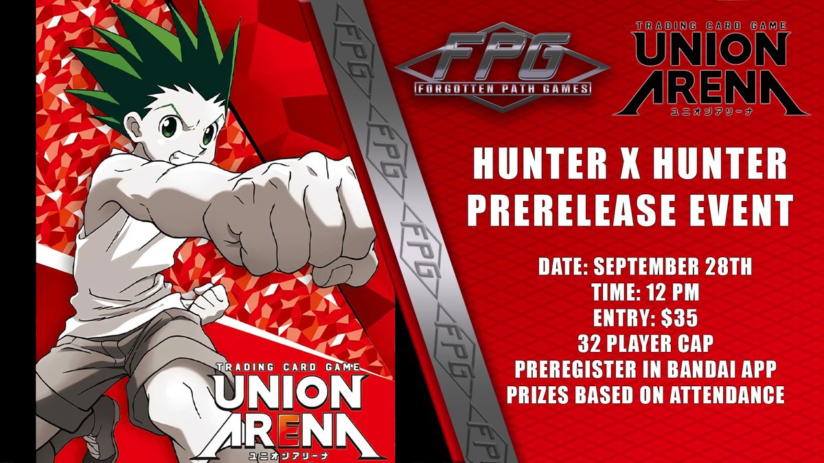 Union Arena HunterXHunter Prerelease Event