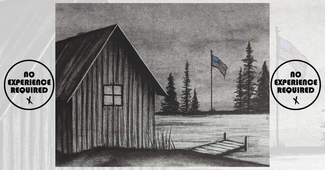 Charcoal Drawing Event "Staycation" in Stevens Point