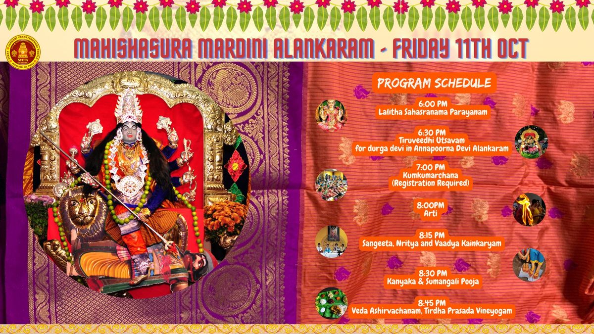 Navaratri Celebrations - Mahishasura Mardini Devi Alankaram