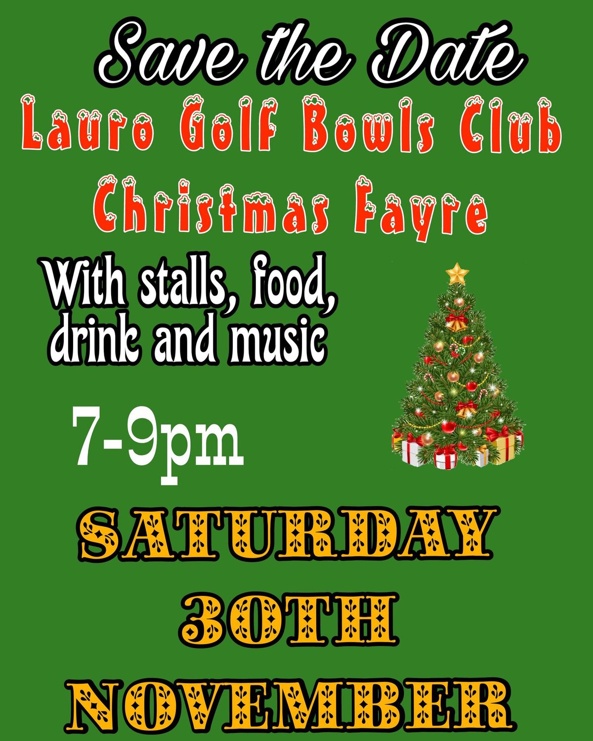 Lauro Bowls Christmas Fayre