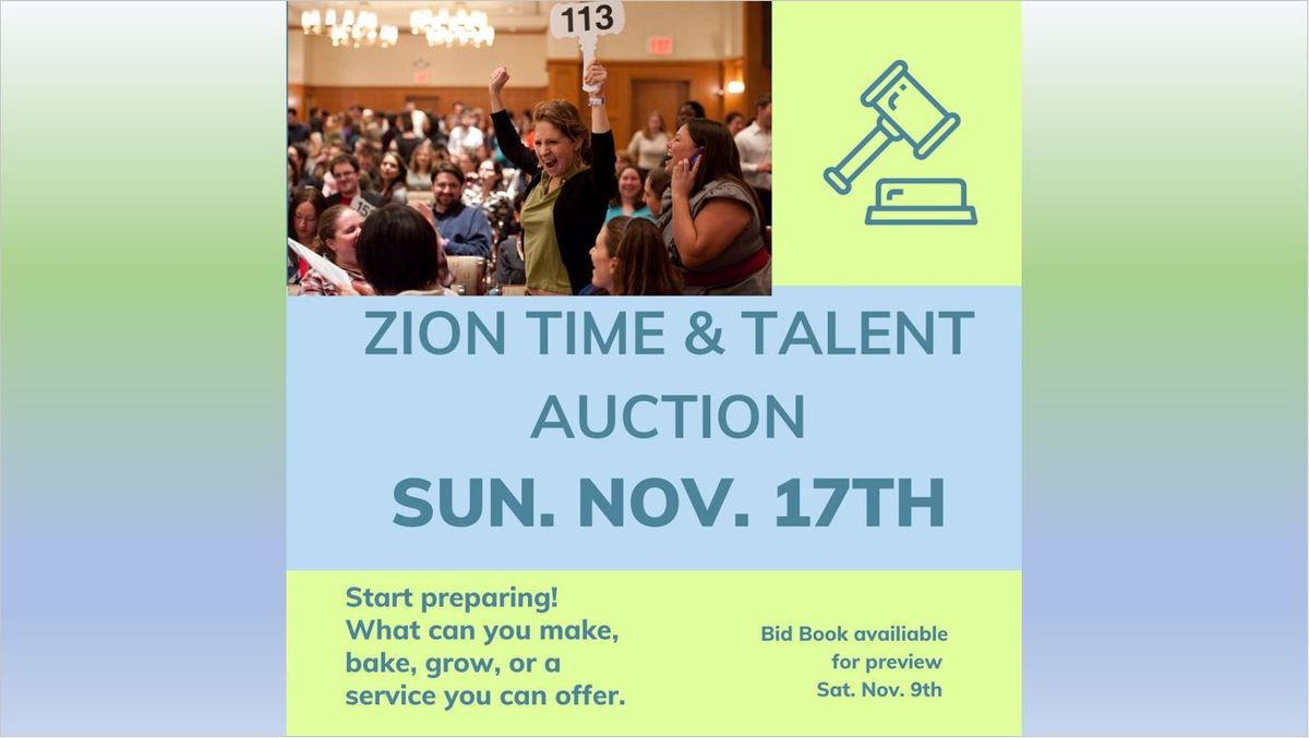 Zion's Time & Talent Auction