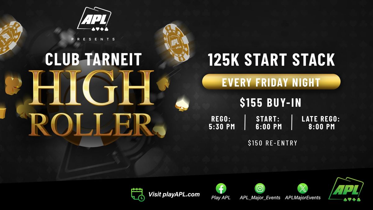 \ud83c\udfb2 APL High Roller Poker \u2013 Every Friday Night \ud83c\udfb2