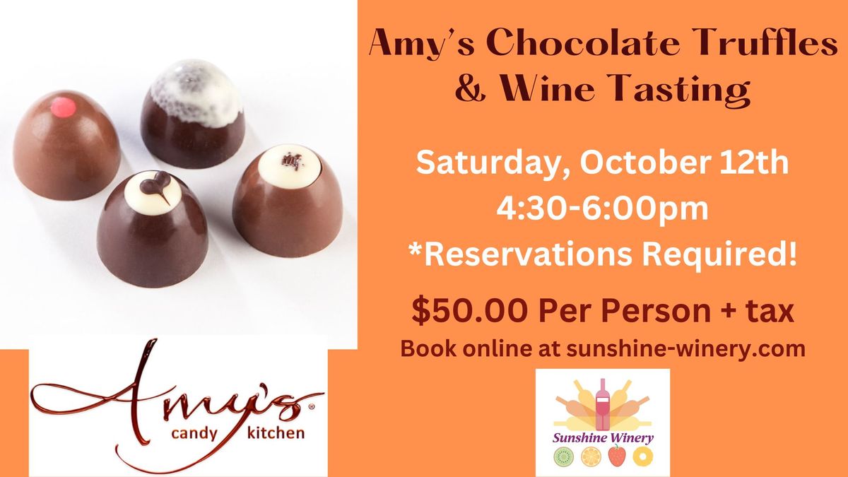 Amy's Chocolate Truffles and Wine Tasting